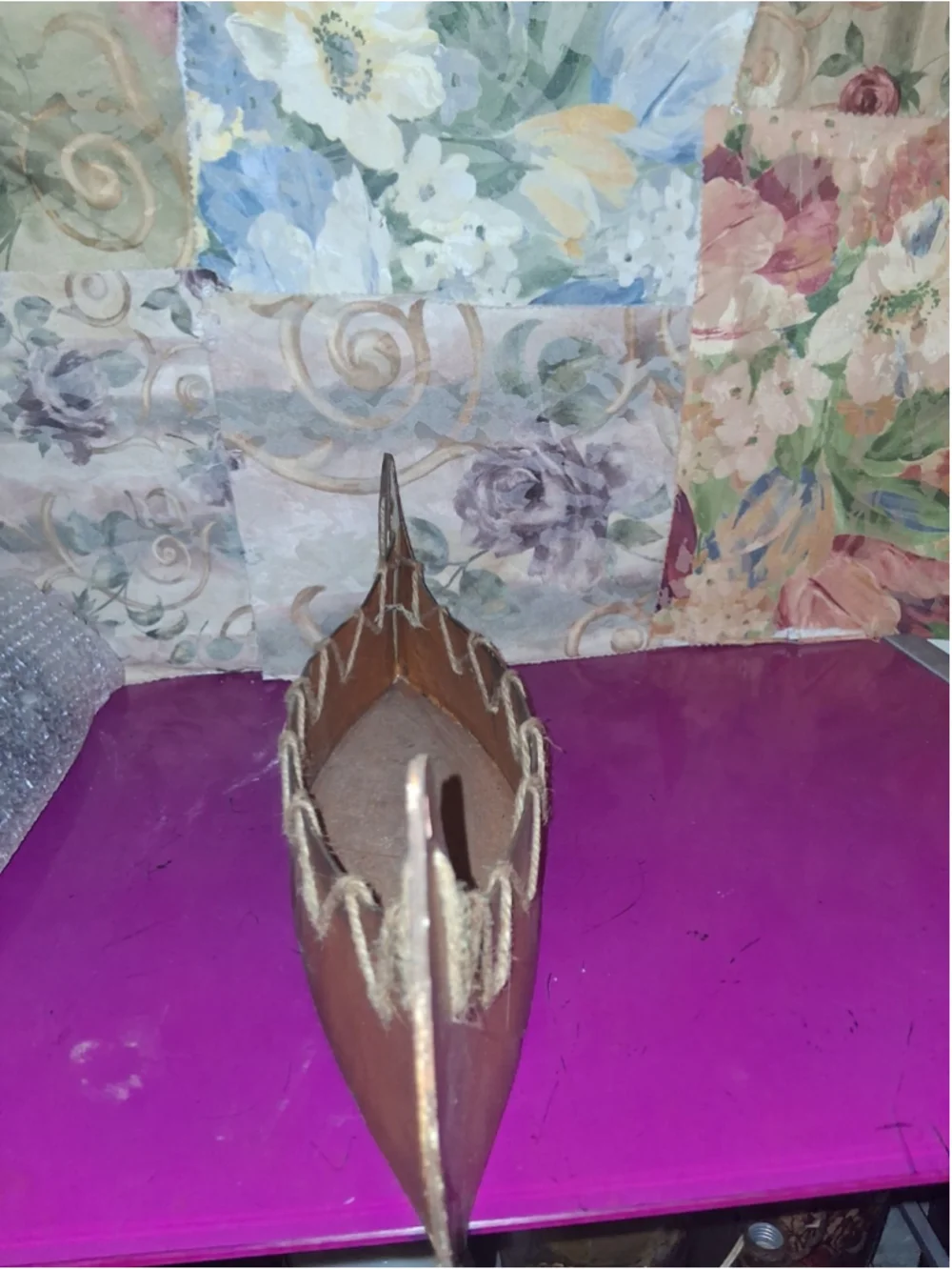 Wooden Adirondack Canoe Decorative Collectible 18